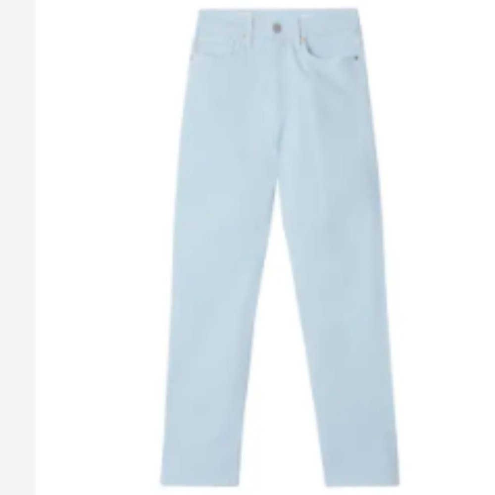 Baldwin Vintage Baby Blues Crop Straight Jeans, Size 31 - Picture 2 of 14